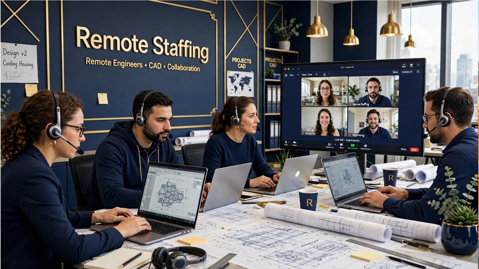Remote staffing and engineering support